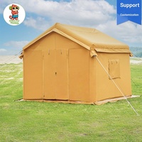 Tente gonflable de luxe en toile verte pour camping en plein air, modèle Green Ear Monkey Desert, Dubaï