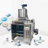 Machine d'emballage automatique multi-voies à scellage 4 côtés pour sachets de shampoing, détergent, liquide, lotion, crème et échantillons liquides