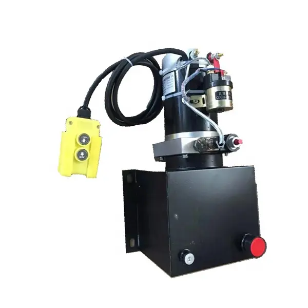 24V 750W Single-acting Hydraulic Power Unit Hydraulic Power Pack For Tipper Box