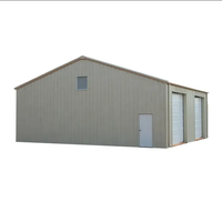 Bâtiments d'entrepôt préfabriqués en acier à faible coût, kits de construction de garages préfabriqués