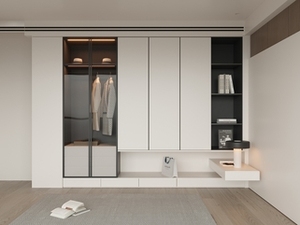 Recién llegado, armario portátil moderno personalizado de madera maciza para uso en el dormitorio del hogar, armario de dormitorio Armable - Product Image 5