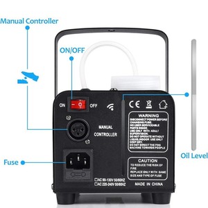 500W Xách Tay Rgbw Sương Mù Máy Điều Khiển Từ Xa <span class=keywords><strong>Mini</strong></span> Giai Đoạn Khói Máy Cho Đám Cưới/Bên/Lễ Hội 3Pcs Sắt Đèn Sân Khấu - Product Image 5