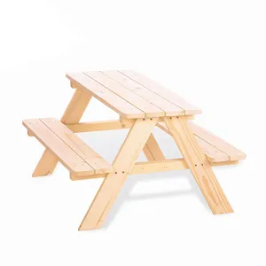 Tavolo e panca da Picnic promozionali per bambini in legno all'aperto