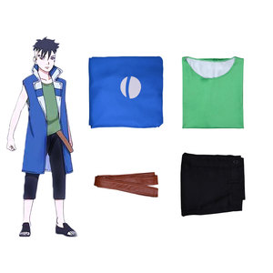 โบรุโตะ คาวากิคอสเพลย์เครื่องแต่งกายผู้ชายเสื้อกั๊กสีฟ้าสีเขียวด้านบนกางเกงขาสั้นสีดำอะนิเมะชุดเล่นบทบาทเส้นใยโพลีเอสเตอร์ - Product Image 4