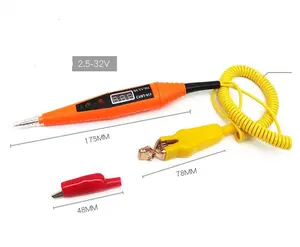 High Precision 2.5-32V Electric Digital Display Car Fuse Circuit Tester Pen Power Probe Pencil Car Diagnostic Tools Detector