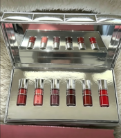 Boîte d'emballage personnalisée pour gloss à lèvres effet miroir brillant, boîte de rangement pour pinceaux de maquillage et de manucure, boîte de parfum de luxe en PU argenté