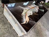 Panneau mural moderne en PVC 3D effet marbre UV, étanche et résistant à l'humidité, pour la décoration de chambres, salles de bain, entrepôts et maisons