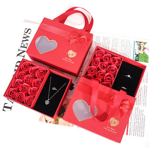 Caja de Regalo de Joyería Roja con 12 Rosas <span class=keywords><strong>para</strong></span> Navidad, Venta al por Mayor, <span class=keywords><strong>para</strong></span> el Día de San Valentín, Mujeres y Niñas - Product Image 3