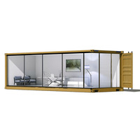 Bureau Conteneur Modulaire Extensible de Luxe en Panneaux Sandwich d'Acier Respirant, Aménagement Personnalisé pour Magasin et Espaces de Travail Mobiles