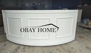 Mesa de Bar Circular Grande para Aluguel, Balcão de Madeira de Bétula Pintada para Eventos ao Ar Livre - Product Image 3