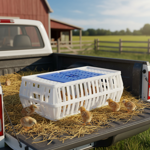 Nuevo Gallinero Cónico Pequeño de Apertura Superior AYTAV, Transporte para 10-12 Aves, Resistencia a la Temperatura -20C +80C, Larga Duración - Product Image 3