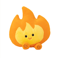 Coussin en peluche mignon en forme de flamme, en fourrure de lapin douce et coton PP élastique, servant de coussin de dossier confortable et de joli cadeau pour la maison