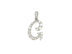 จี้เพชรตัวอักษร G ทอง 18K 0.359 กะรัต เพชร 22 เม็ด 1.06 กรัม คอลเลกชันเครื่องประดับส่วนตัวที่เหนือกาลเวลา - Product Image 4