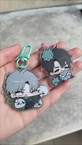 Lote de 2 Llaveros Acrílicos 3D de Doble Cara de Alien Stage Anime Ivan Till Ivti, para Coche, Mochila, Bolso, Regalo de Cumpleaños para Estudiantes - Product Image 4