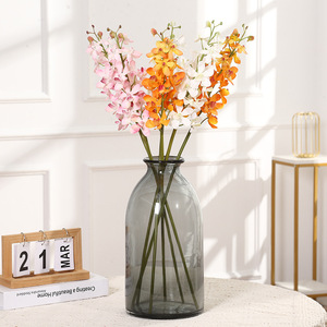 Orquídea <span class=keywords><strong>Dendrobium</strong></span> Artificial Realista, Flor de Orquídea Mokara Artificial, Orquídea Vanda Artificial de Tallo Largo para Decoración de Jarrones en Sala de Estar - Product Image 1