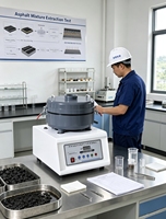 Automatic Asphalt Extractor Bitumen Content Tester Centrifuge Extraction Apparatus High Accuracy 1% 1.1 kW Testing Equipment