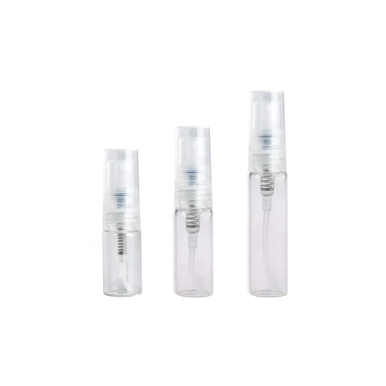 Clear glass portable perfume sample 2ml/3ml/5ml mist spray bottle small perfume spray bottle
