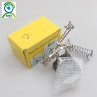 Obest MG16130 Handheld Adjustable Metal Glass Lens Magnifier with Chrome Iron Support 62mm Diameter