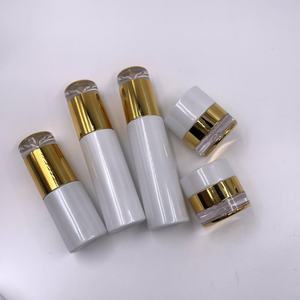 Juego de Envases de Vidrio para Cosméticos y Cuidado de la Piel, Personalizados con Serigrafía Blanca/Transparente, de Lujo, con Botella Dosificadora de Loción y Tarro para Crema - Product Image 6