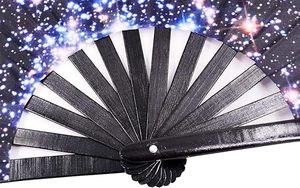 Abanico Plegable Personalizado de 13 Pulgadas con Luz UV, Abanico Grande para Discoteca, Ideal para Fiestas Rave - Product Image 4