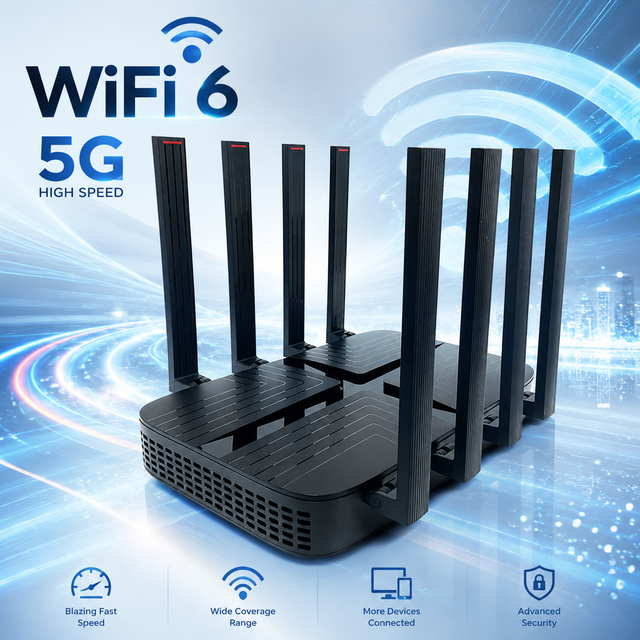 Unlocked 5G Router Openwrt Dual Sim 4G Let 5G WiFi6 Gigabit LAN Modem 5g Wifi Router with Sim Card for Home Office and Business
