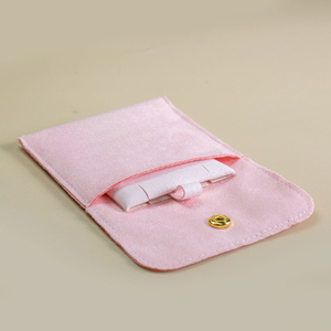 Bolsa de Tela Rectangular de Microfibra de Lujo para Guardar Joyas, Collares y Pendientes, de la Fábrica Fuchen Source, con Compartimento Oculto - Product Image 4