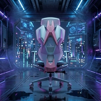 Chaise de jeu ergonomique en maille avec dossier inclinable réglable, repose-pieds intégré et soutien lombaire pour le bureau à domicile