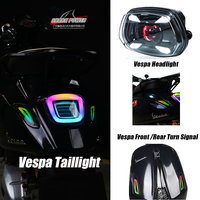 Personnalisation en petite série directe d'usine, kit de feux avant, arrière et clignotants LED RGB contrôlés par application pour scooter Vespa