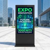 Kiosco Interactivo para Exteriores AIYOS, Pantalla Táctil de Alta Luminosidad de 3000nits, Resistente al Agua IP65, para Publicidad