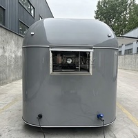 Remorque de restauration mobile Goeasy en fibre de verre et aluminium avec design écologique pour une utilisation en extérieur