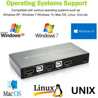 Commutateur KVM 2 ports commutateur kvm hdmi usb hdmi commutateur kvm 2 ports support filaire sans fil clavier souris 8K 60HZ