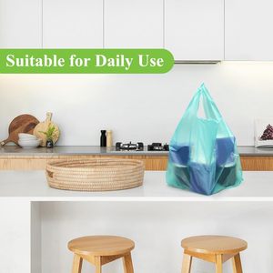 ถุงขยะแบบเสื้อยืดสำหรับงานหนัก ถุงหิ้วแบบเสื้อกั๊ก HDPE หนา สำหรับใช้ในเชิงพาณิชย์และอุตสาหกรรม - Product Image 6