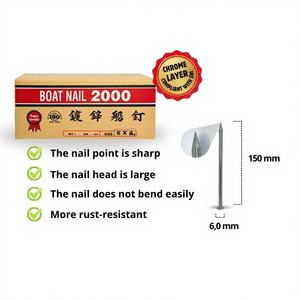 Anclajes Rectangulares de Zinc Plateado de Primera Calidad de 6 Pulgadas con Cabeza de Alto Torque para Estructuras de Madera Pesada - Product Image 1
