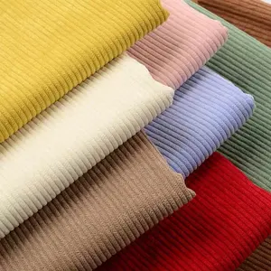 corduroy fabric plush comfortable 6W 8W 14W cotton spandex corduroy fabric for garment trouser cushion home textile clothing