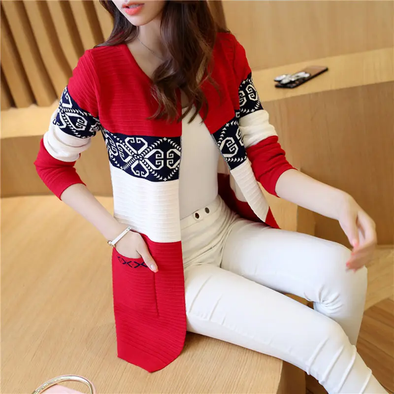 Strickjacke Pullover Frauen Strick Mantel frauen Pullover Top Feminine Kleidung Langarm Warme Jacke Koreanischen Stil Herbst Winter