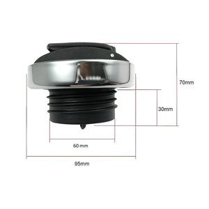 Tapa de Combustible con Cerradura para Scania 1481301 1402004 2993923, Cubierta de Tanque de Plástico Negro 70mm x 60mm x 30mm - Product Image 1