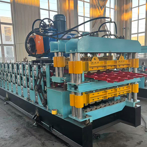 เครื่องขึ้นรูปลอนหลังคาเหล็กเคลือบสังกะสีแบบม้วนสำหรับโครงสร้างเหล็ก - Product Image 5