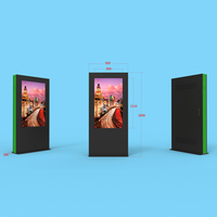 Pantalla Interactiva Android de 55 Pulgadas con Batería para Exteriores, IP65, Reproductor Multimedia de Publicidad Digital para Exteriores