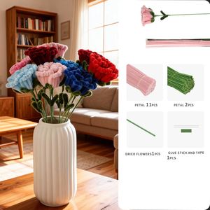 Kit de Manualidades DIY de Rosa de Tallo Único, Kit de Limpiapipas de 8MM para Crear una Rosa Completamente Abierta, Regalo Hecho a Mano Fácil y Rápido para Cualquier Ocasión - Product Image 3