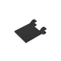 [Gobricks]GDS-1406 Pièces de construction en plastique ABS à l'échelle 1:8 2335 Drapeau 2x2 Carré [Clips fins]