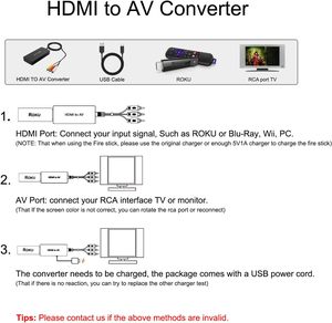 Câble convertisseur HDM1 vers AV pour connecter les appareils modernes aux anciens téléviseurs - Product Image 5