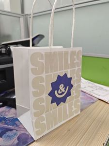 Custom Printed logo Eco Recycle Food Wine Bottle Packaging <b>Brown</b> Dream Kraft <b>Paper</b> <b>Bags</b> with Handles - Product Image 5