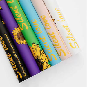 Girasol Dazzle Color Impermeable Flor Papel de regalo Ramos florales Floristería Materiales Revestimiento de almidón Impresión offset - Product Image 2
