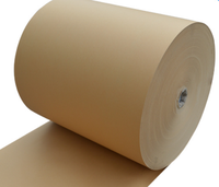 Factory Supply LS001 Brown Virgin Kraft Paper Roll Single-Sided PE Offset Printing for Bread Food Bags Lunch Boxes Craft