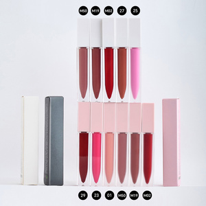 Rõ ràng Glossy Matte Lip Gloss trong sắc thái khác nhau thời trang Son môi lỏng 5g Net <span class=keywords><strong>WT</strong></span> màu Tên dán thường xuyên hộp giấy - Product Image 4