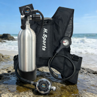 Système d'air comprimé d'urgence portable pour plongée sous-marine WMD 2L, ensemble complet avec régulateur et sac à dos