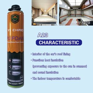 Colle mousse PU monocomposant YI CHAO A23 750ml 900g pour insonorisation automobile, isolation, construction et modification de yachts - Product Image 6