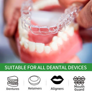 Tabletas efervescentes para eliminar bacterias orales 99.9% efectivas para alineadores de dientes Producto para el cuidado de la dentadura - Product Image 5