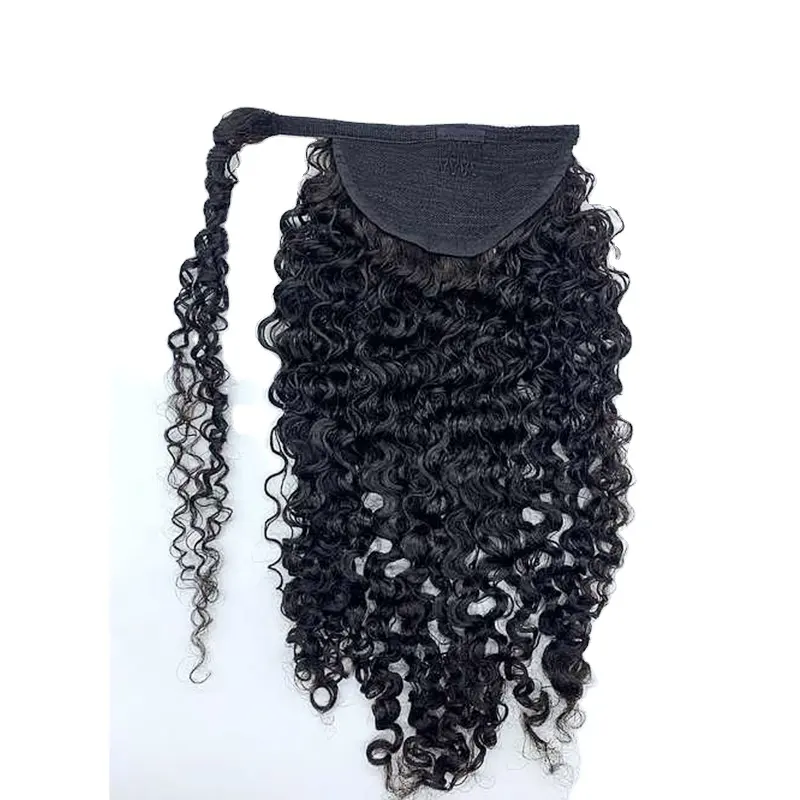 Super September Kinky Curly Ponytail Hair Extensions Hair Wrap Around Ponytail Natural for Black Women High Quality 3b 3c CARA