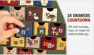 Custom <b>Christmas</b> Tree Shaped Advent Calendar <b>Box</b> with Drawers Rigid Cardboard Mystery Blind <b>Box</b> for Surprise Holiday <b>Gift</b> - Product Image 4